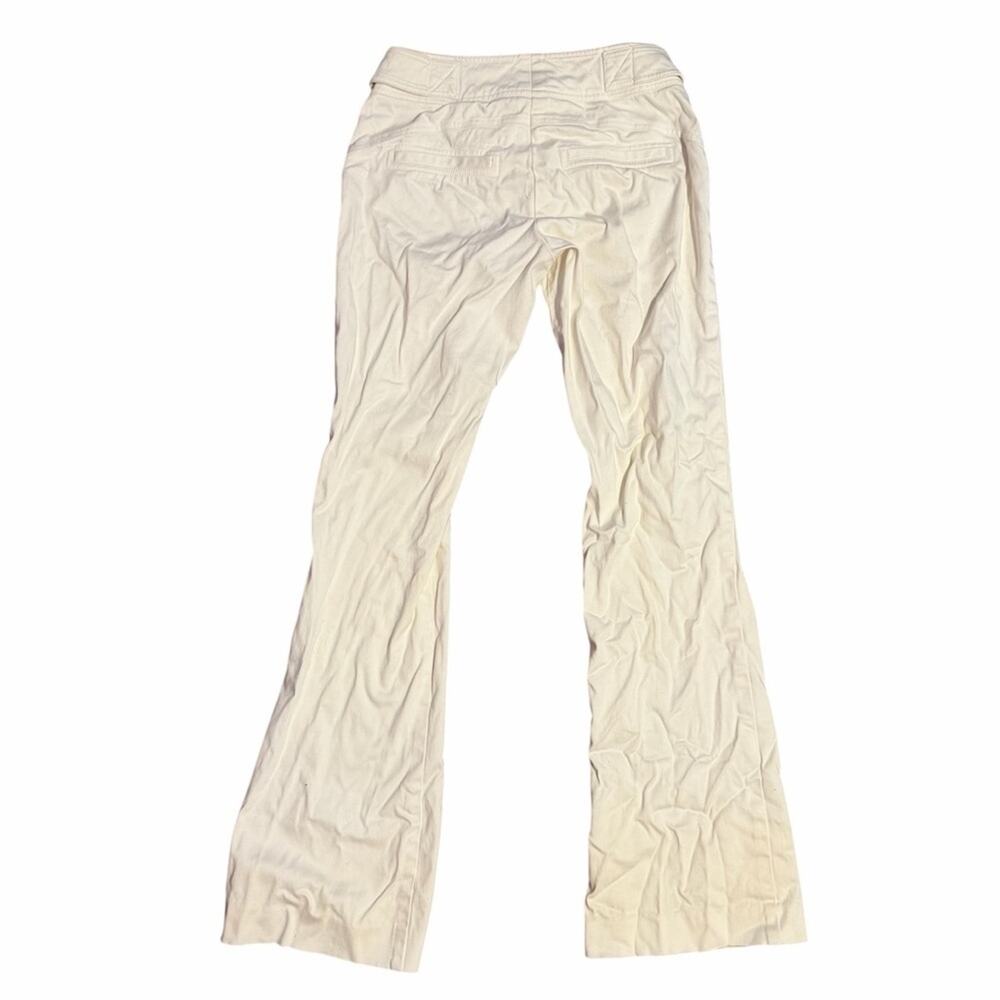 Y2K Cache Low Rise Cream Flared Pants Size 2 - Picture 2 of 8